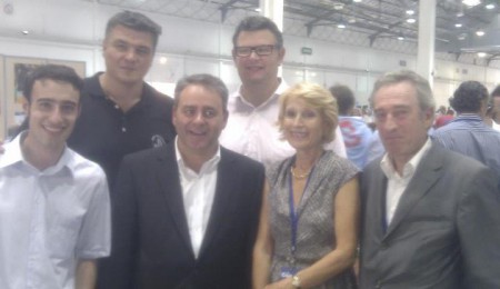 A Marseille en septembre 2011, pour l'université d'été de l'UMP, avec M. Patrick Labaune, député, Secrétaire Départemental, le Ministre Xavier Bertrand, David Doullet, Gisèle Telmon et Yann Doucet.